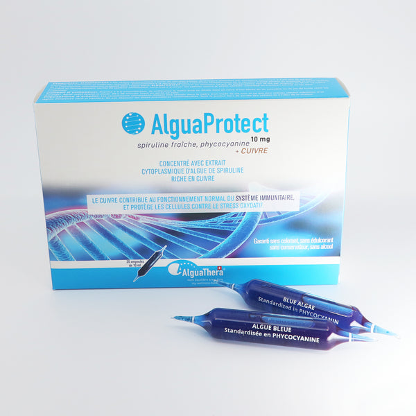 AlguaProtect – phycocyanine issue de spiruline fraîche + cuivre